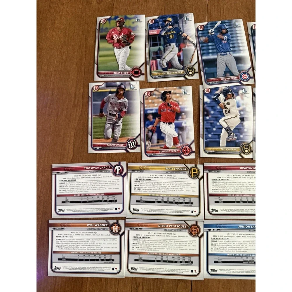Topps 2022 MLB baseball cards BP Random lot‎ of 50, no dupes